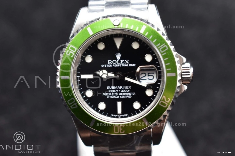 Snug Best 469 SS Edition Kermit On Bracelet Submariner16610LV BPF 0311